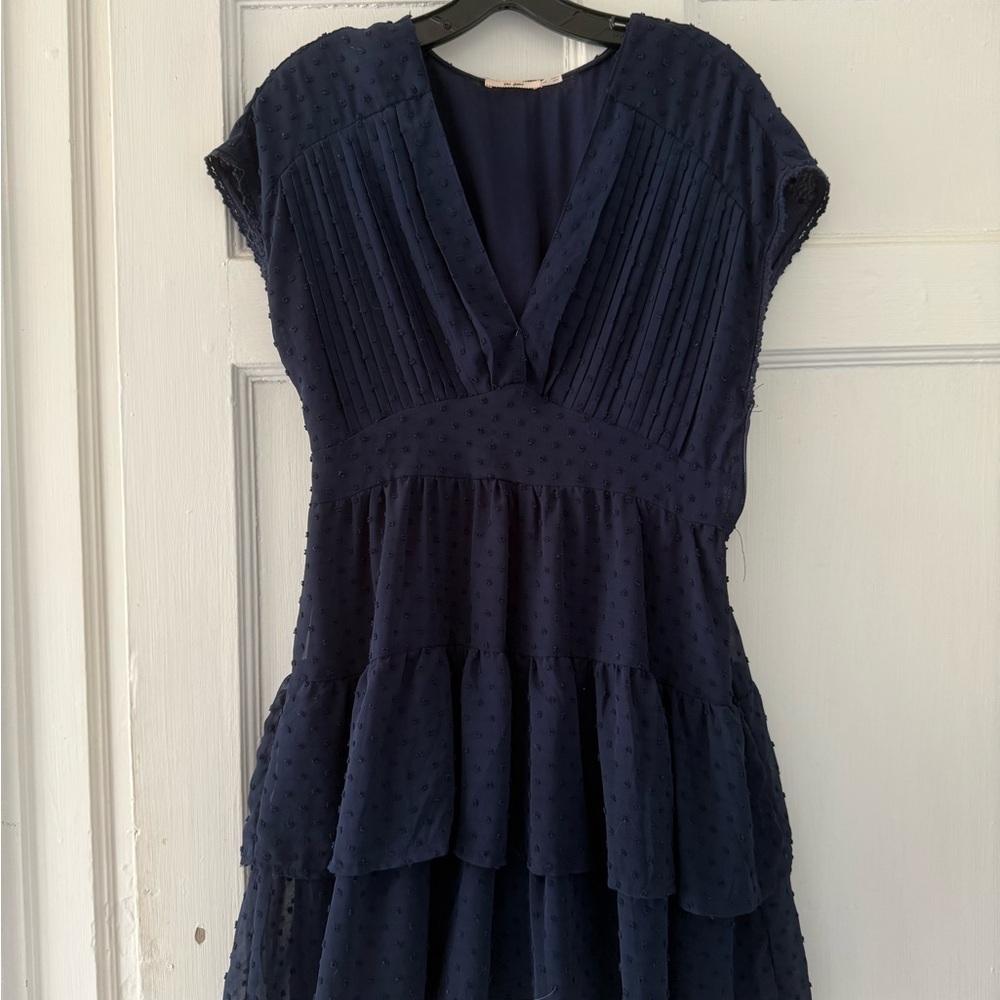 Elegant Navy Blue Women's Dress